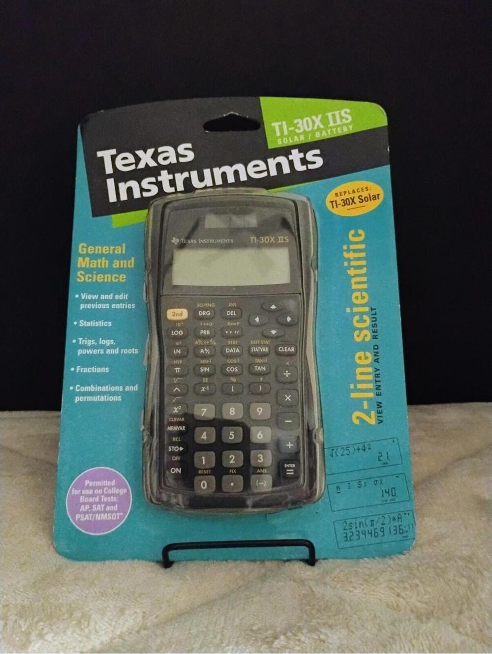 Vintage NOS 1998 Texas Instruments TI-30X IIS 2-Line Scientific View Calculator